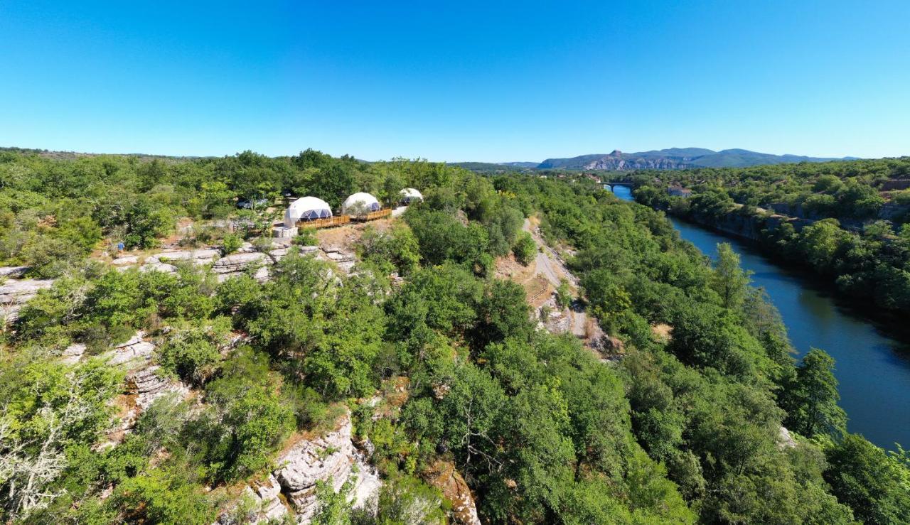 Les Domes Des Gorges Hotell Ruoms Exteriör bild