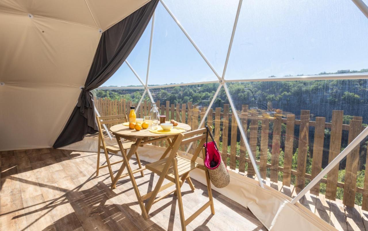 Les Domes Des Gorges Hotell Ruoms Exteriör bild