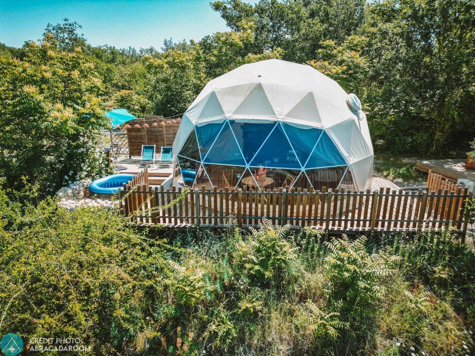 Les Domes Des Gorges Hotell Ruoms Exteriör bild
